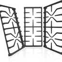 Stove Grates for GE Gas Stove Burner Grate Range Oven Rack WB31X27150 WB31X27151 Replacement Parts Cast Iron Flat Plate General Electric Cooktop 3 Pack