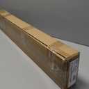 LOTUS & WINDOWARE Cordless Faux Wood Blinds, 35" Wide x 24" Long,Smooth,Light Gray, 2 Inch Horizontal Blinds  for Living Room, Bedroom, Interior Door Windows