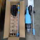 Cordless Pool Vacuum with Telescopic Pole, 26.5 gallons/min Powerful Suction, Handheld Rechargeable Swimming Pool Cleaner with 1H Running Time, Pool Vacuum for Above/In Ground Pools, Spas, Hot Tubs