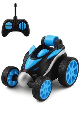 NextGen Racers Kids Remote Control Toy Car - RC Stunt Race Cars with LED Lights & 360° Flip/Spinning Action for Boys & Girls, Ages 5, 6,7, 8 to 14 Years & up, Perfect Indoor/Outdoor Toy Gift (Blue)