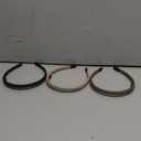 JOBAND 4pcs Hairbands for Women, Non-Slip Zig Zag Headbands, Adjustable Teeth Comb Hair Hoop, Daily Use, Yoga, Spa, Parties, Resin Cotton Blend (Multi-colored-001A)