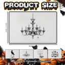 Set of 4 Halloween Placemat Decorations Gothic Place mats Set 12x18 Inch Vintage Washable Placemats for Home Party Kitchen Dining Holiday Decoration
