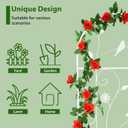 Metal Garden Trellis for Climbing Plants, 86.5" x 19.7" Metal Plant Trellis Outdoor, White Iron Garden Trellis, Clematis Trellis Outdoor, Arched Decoration Suitable for courtyards, lawns, Gard, White