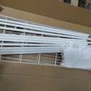 P8C Max Heavy Duty Clothes Rack（With Extended Width Design） Rolling Clothing Racks for Hanging Clothes with Lockable Wheels，51.2"W x 15.8"D x 80.5"H，Load 800LBS，White Rack with White Cover