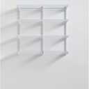 Rubbermaid 36" Pantry Organization Shelf System Direct Wall Mount 4 Shelves and Mounting Hardware Kit Included White Wire Shelving System for Home/Pantry/Closet