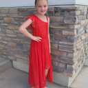 LQSZ Girls Sequin Dress Ruffled Sleeve Toddler Tulle Sparkly Formal Pageant Prom Party Dresses 3-14 Years (9-10 Years, Blue)