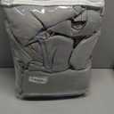 NICETOWN 3-in-1 Dampen Noise Blackout Thermal Reducing Curtains, Heavy Full Light Shading Drapes with Detachable Liner for Villa/Hall/Dorm WindowSilver Grey, 2 PCs, 52 inches Wide x 95 inches Long