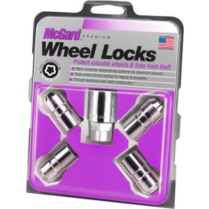 MCGARD 24215 Chrome Cone Seat Wheel Locks (M14 X 1.5 Thread Size) - Set of 4