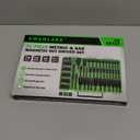 74-Piece Magnetic Nut Driver Set for Impact Drill Metric & SAE, Impact Socket Adapter, Power Bits with Magnetic Holder, Wing Nut Driver, Universal Socket, 1/4'' Quick-change Bit Extension