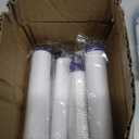 Replacement Filters for Hydro Jet Shower Head, High Pressure Handheld Turbo Fan Shower Heads Filter, PP-Cotton Filter Cartridge for Vortex Shower Head Set of 12 with Clean Towel