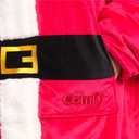 THE COMFY Original | Sherpa Lined Microfiber Fleece Wearable Blanket, Oversized Design with Hood and Pocket from Shark Tank (Santa)