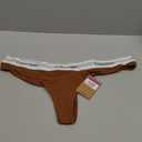 Calvin Klein Women's Modern Cotton Naturals Thong (2X, Warm Bronze)