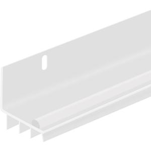 36″ L-Shaped PVC Door Bottom – Triple Vinyl Seals & Drip Cap – Fits 1-3/4″ to 2″ Doors – Fills 1/4″–1/2″ Gaps – Slotted Mounting Holes & Screws Included (White)