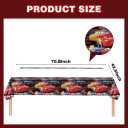 2Pcs McQueenTablecloth Disposable Tablecover Birthday Cars Party Supplies and Decorations for Cars Rectangle Tables 70"X42"