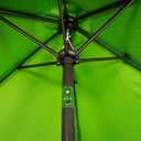 Blissun 7.5 ft Patio Umbrella, Yard Umbrella, Outdoor Market Umbrella with Push Button Tilt Crank, Lime