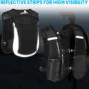 Hydration Backpack with 2L Water Bladder, Lightweight Running Vest for Women Men, Adjustable Straps, Multi-Pocket Water backpack, Breathable Running Vest for Hiking, Cycling, Climbing, Camping, Biking