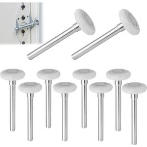10 Pack 7" Stem White 2" Nylon Garage Door Roller with Protective Sealed-Cap(Dustproof), Ultra Quiet & Long-Lasting, Commercial High Load Capacity, Double Sealed Bearings
