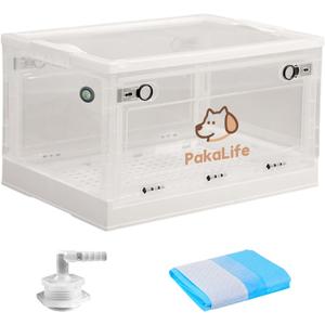 PakaLife Portable Atomization Tank cat&Dog for pet cage,Dog&cat Inhaler,Puppy Incubator&cat Nebulizer,Built-in Ventilation for Pets up to 30lbs(Large)