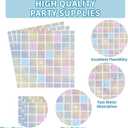 96Pcs Disco Party Supplies Pink Pastel Silver Disco Ball Plates and Napkins Sets Rainbow Iridescent Birthday Decorations for Dancing Queen 17th Wedding Sprinkle Bachelorette 70s Disco Party Serves 24