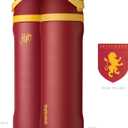 Owala Harry Potter FreeSip Insulated Stainless Steel Water Bottle with Straw, BPA-Free Sports Water Bottle, Great for Travel, 24 Oz, Gryffindor