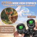 22x50 Binoculars for Adults High Powered, BAK-4 Prism HD FMC, Professional Waterproof Binoculars for Bird Watching, Hunting, Travel with Carrying Bag