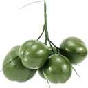 Novabright Fake Coconut, 1 Bunch Artificial Coconuts for Decoration, Lifelike Tropical Fake Green Coconuts Prop Artificial Fruit for Home Decoration Display Photo Prop(Five Coconut)