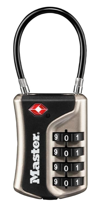 Master Lock 4697D Set Your Own Combination TSA Approved Luggage Lock, 1 Pack