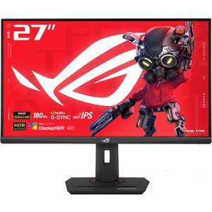 ASUS ROG Strix 27 QHD (2560x1440) HDR400 USB-C Gaming Monitor (XG27ACS), 180Hz,1ms, Fast IPS, 133% sRGB, Extreme Low Motion Blur Sync, G-Sync Compatible, DisplayWidget, Tripod Socket