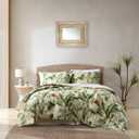Tommy Bahama - King Comforter Set, Cotton Sateen Bedding with Matching Shams & Bedskirt, Home Decor for All Seasons (Palmiers Green, King)