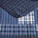 Eddie Bauer - King Quilt Set, Reversible Cotton Bedding with Matching Shams, Lightweight Home Decor for All Seasons (Eastmont Navy, King)