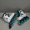 Rollerblade Lightning Women's Urban Inline Skate, White and Aqua Size 6