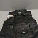 Kids Faux Leather Vest | Sleeveless Motorcycle Jacket with Zipper Pockets Coat for Boys Girls Ages 3-12 (5-6 Years, Black)