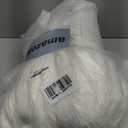 Bedsure Fluffy Duvet Cover Set - Ultra Soft Plush Shaggy Comforter Cover Queen Size, Warm Flannel Fleece Bed Sets for Winter, 3 Pieces (Striped Pattern, Coconut White) (Queen (90" x 90"))