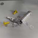 YOOUSOO Cookie Press Maker Kit, Spritz Cookie Maker Machine For Baking, For DIY Biscuit Maker and Decoration with 20 Cookie Discs and 4 Piping Tips (Stainless Steel)