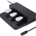 3-Pedal For Digital Keyboards Pianos,Three Foot Pedal Unit Compatible With Yamaha P125, P121, P515, DGX670 Electric Digital Pianos