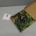 6FT Olive Garland with Lights with Timer Prelit Garland Fairy Lights Christmas Garland for Spring Holiday Fireplace Mantle Decoration Indoor Outdoor