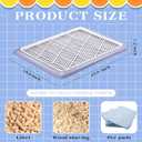 Mifoci Dog Training Pad Holder with Mesh Tray Non-Slip Leak Proof Puppy Potty Tray for Small Medium Large Dogs Pee Pad Holder Easy Clean Indoor Bathroom (25.59 x 18.90 Inch)