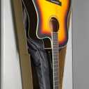 Donner Acoustic Guitar for Beginner Adult Full Size Cutaway Acustica Guitarra Bundle Kit with Free Online Lesson Bag Strap Tuner Capo Pickguard String Pick, Right Hand 41Sunburst, DAG-1CS/DAD-160CS