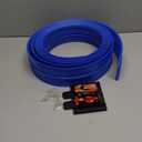 KETIEE Flex Tracks 16Ft for Kids: Flexible Race Car Ramp Track with 4 Small Racecars and 8 Suction Cups Compatible with Diecast 1/64th Cars, Rolls Up Portable Racetrack for Ages 3 & Up (Blue)