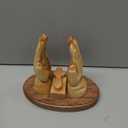 ZULUF Handcrafted Olive Wood Praying Hands Bible Stand 7.4 Hand-Carved Book Holder from Bethlehem Elegant Christian Home Décor & Gift