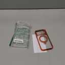 CASEKOO 360 Spin Magnetic Stand for iPhone 17 Pro Max Phone Case with [Fit for MagSafe][17FT Military Protection] Slim Hand-Polished Frame Titanium Alloy Sturdy Stand 6.9", Glossy Cosmic Orange