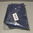 Mens Linen Suit 2 Piece Short Suits for Men Casual Summer Beach Wedding Suit Linen Vest Shorts Set (Medium, Navy Blue)