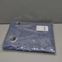 NICETOWN 100% Blackout Curtain with Black Liner, Thermal Insulated 2-Layer Lined Drape, Room Warming Small Window Drapery for Dining Room (Stone Blue, 1 Panel, 46 inches W by 54 inches L)