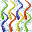 Sratte 8 Pcs Pool Diving Toys Water Snake Toy Pool Snake Underwater Swimming Games for Toddlers Kids Boys Girls Teens Adults