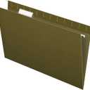 Pendaflex Recycled Hanging Folders, Legal Size, Standard Green, 1/5 Cut, 25/BX (81622)