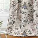 H.VERSAILTEX Blackout Curtains 96 Inch Length 2 Panels Set Floral Print Curtain Drapes for Living Room Thermal Insulated Grommet Window Curtains for Bedroom - Traditional Floral in Sage and Brown (52"W x 96"L (Pack of 2))