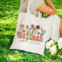 Maciebelle Retirement Gift for Woman 2026, Cool Retirement Gifts for Women, Canvas Tote Bag Best Gifts
