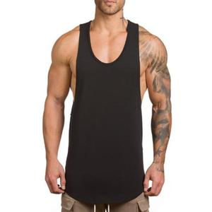 ZUEVI Men's Muscle Tank Tops Sleeveless Cut Off Shirts Bodybuilding Gym Workout Stringer T-Shirts (X-Large, Black)