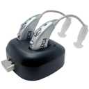 Digital Hearing Amplifiers - Rechargeable BTE Personal Sound Amplifier Pair with USB Dock - Premium Behind The Ear Sound Amplification - by MEDca