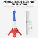 Creality 3D Printer Glue Sticks for Hot Bed Warping Reducing 3D Printer Bed Adhesive PVP Solid 3D Print Glue Stick 3D Gloop for PLA/ABS/PETG/PC/PA/TPU(Pack of 4)